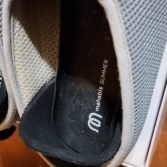 Mahabis summer slippers gray with yellow sz EU 38 us 8 - Picture 10 of 11